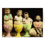Egg Cup Babies Card