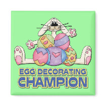 Egg Decorating Champion Fridge Magnets