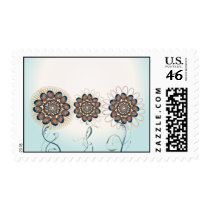 Egg Flower Garden Postage Stamp