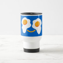 Egg happy face coffee mugs