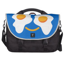 Egg happy face laptop messenger bag