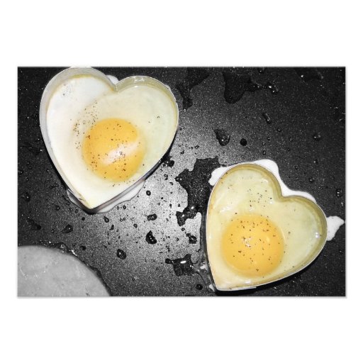 Egg Hearts Personalized Invites (front side)