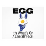 Egg, it’s what’s on a liberals’ face! custom invitation