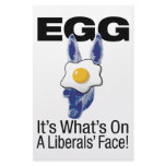 Egg, it’s what’s on a liberals’ face! stationery design