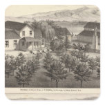 Egger, Haines residences, farms Square Sticker
