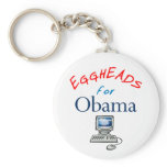 Eggheads for Obama Keychain