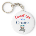 Eggheads for Obama Keychain