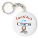 Eggheads for Obama Keychain