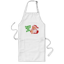 Eggnog Makes Santa Fart Aprons