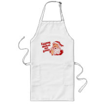 Eggnog Makes Santa Flatulent Apron