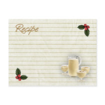 eggnog recipe card postcards by camerashyphotos eggnog recipe card postcards