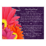 Eggplant Gerber Accomodation Direction Card Custom Invites
