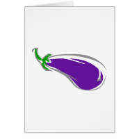 Eggplant Greeting Card