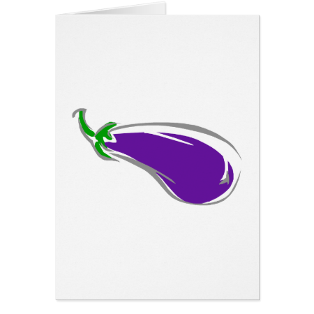 Eggplant Greeting Card