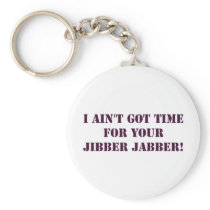 Eggplant Jibber Jabber Keychain