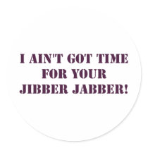 Eggplant Jibber Jabber Stickers