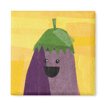 Eggplant Magnet magnets