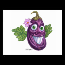 eggplant postcards