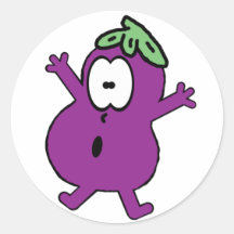 Eggplant-Sticker