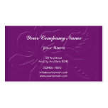 Eggplant Tone on Tone Hibiscus Business Card Template