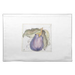 Eggplants~ Handcrafted Courtyard Tile, Italy Placemats