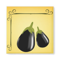 Eggplants magnets by EveStock Eggplants magnets