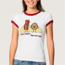 Eggs and Bacon Girls Ringer t-shirts