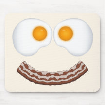 Eggs and Bacon Grin Mousepad