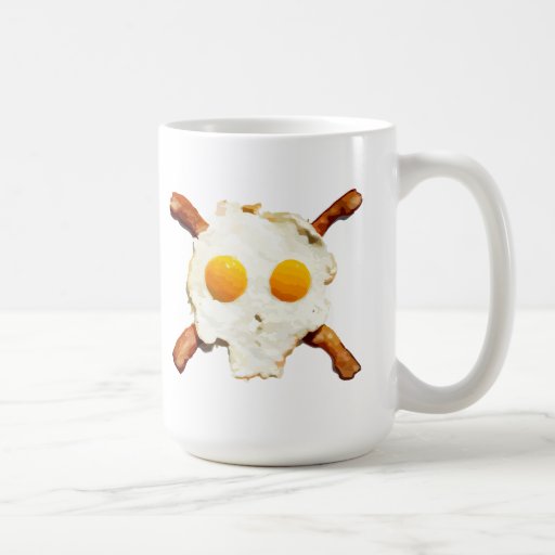 Eggs and Bacon with a side of Skull Mug