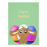 Eggs and Bunny Easter Picnic Invitation Template