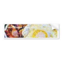 Eggs Bacon Breakfast bumper stickers by lifesphere Eggs Bacon Breakfast bumper stickers