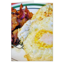 Eggs Bacon Breakfast cards by lifesphere Eggs Bacon Breakfast cards