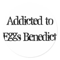 Eggs Benedict Round Sticker