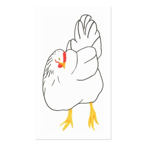 Eggs free range, grain fed, organic business cards (back side)