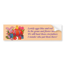 Eggs Hunter Poem Bumper Sticker