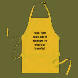 Eggs, toast and a side of cynicism aprons