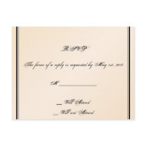 Eggshell Elegance Wedding RSVP Post Cards