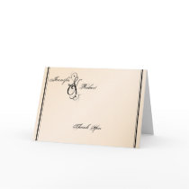 Eggshell Elegance Wedding Thank You Card