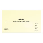 Eggshell/Off-White Business Card Template