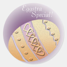 Eggstra Special! Round Stickers