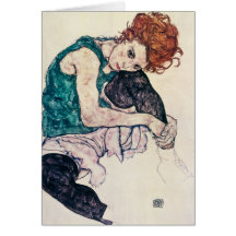 Egon Schiele Seated Woman Greeting Card