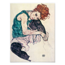 Egon Schiele Seated Woman Print Photographic Print