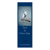 Egret Bookmark by Colton Hunt business cards