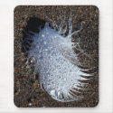 Egret Feather Mousepad
