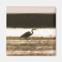 Egret Fridge Magnets