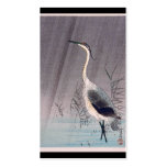 Egret in Rain by Seitei Watanabe 1851- 1918 business cards