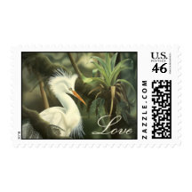 Egret "Love" Stamp