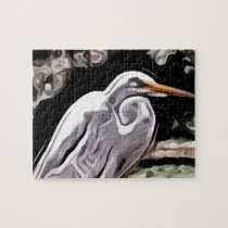 egret painting puzzles