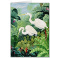 Egret Pair Card by MartinArtStudio Egret Pair Card