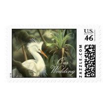Egret Wedding Stamp